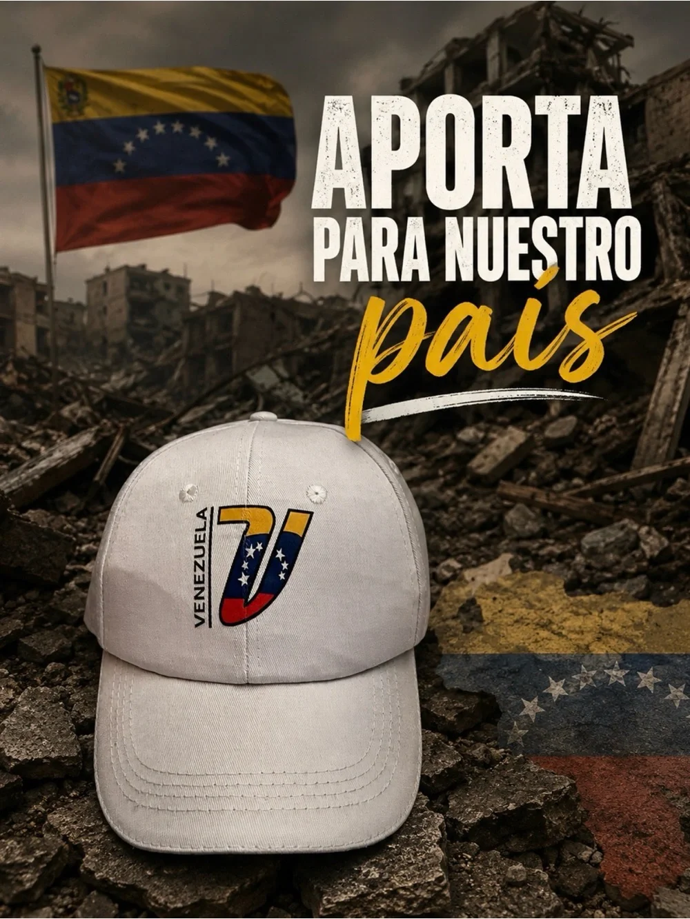 Gorra de Venezuela, nueva y para aportar a esta gran desgracia.